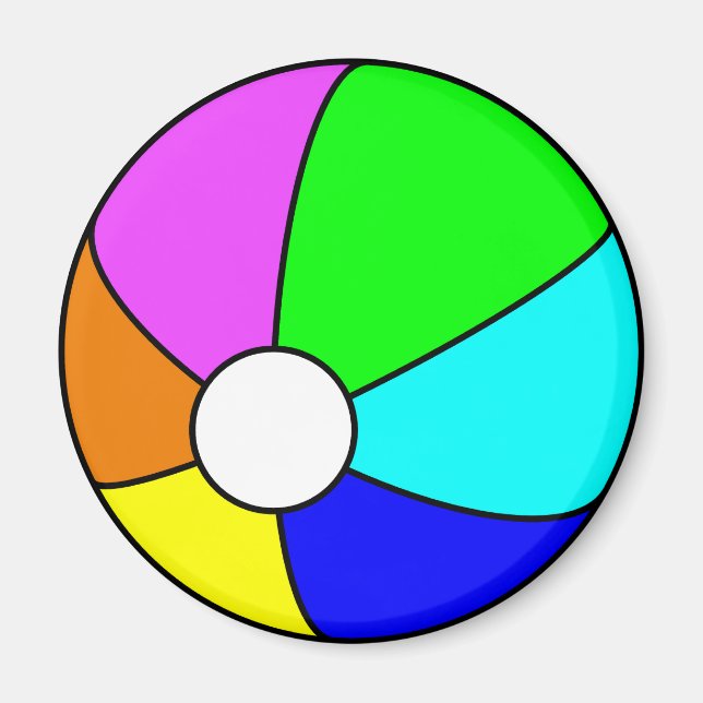 Beach Ball Magnet (Front)