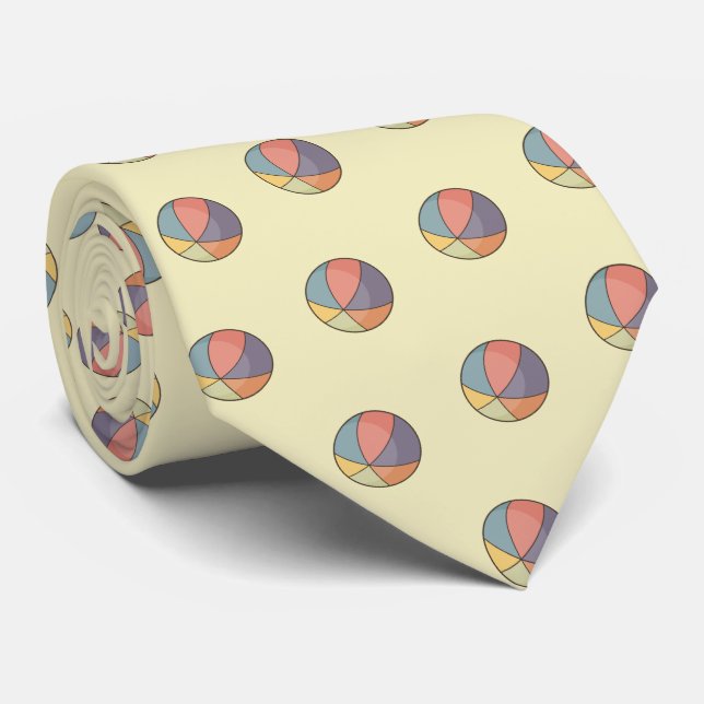 Beach Ball Neck Tie (Rolled)