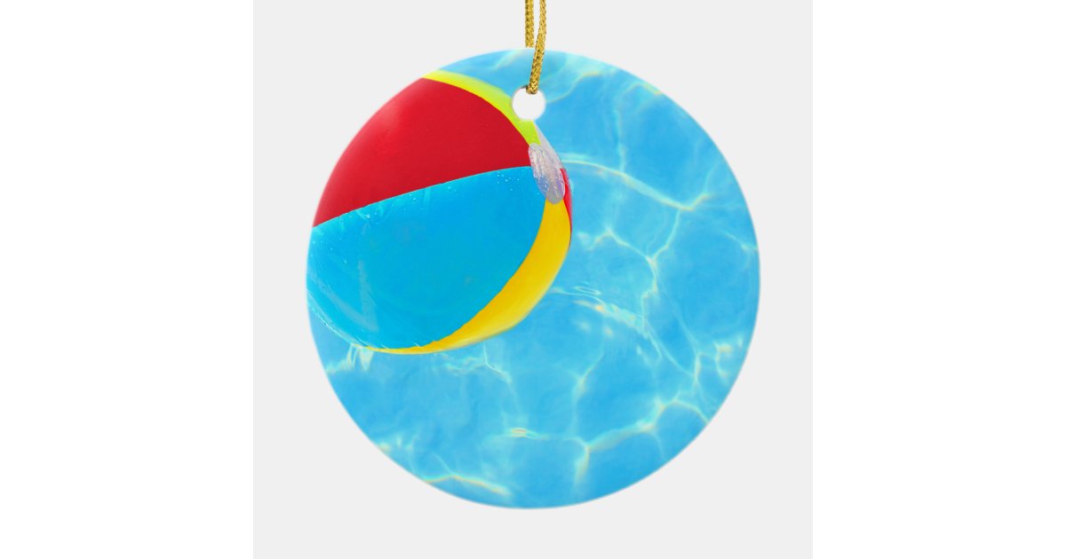 Beach Ball Ornament Zazzle