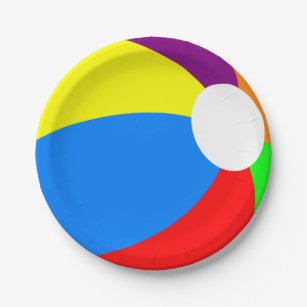 beach ball plates zazzle