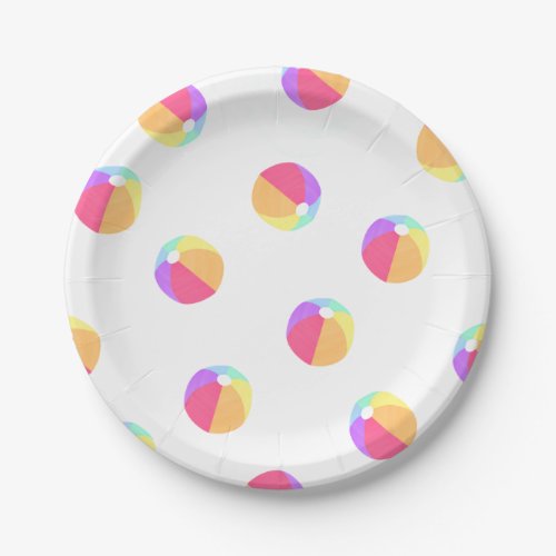 Beach Ball Paper Plates