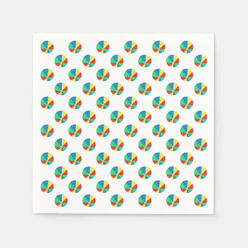 Beach Ball Pattern  Pool Party Paper Napkins