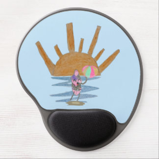 Beach ball penguin gel mouse pad