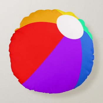 Beach Ball Pillow by Impactzone at Zazzle