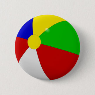 Beach Ball Pinback Button
