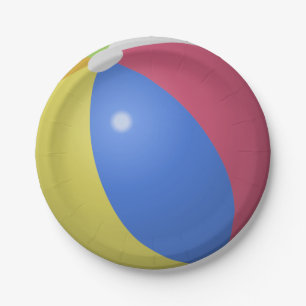 Beach Ball Pool Party Paper Plates