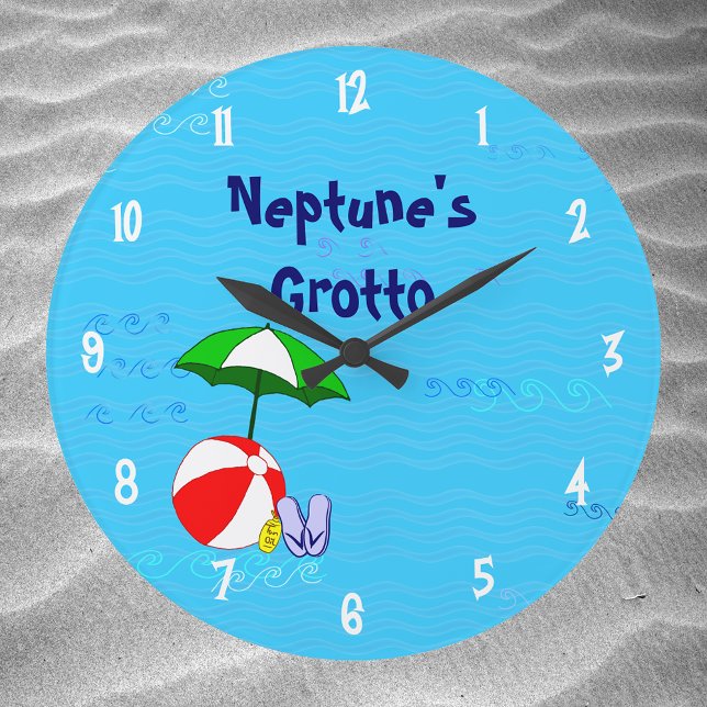 Beach Ball Pool Toys Custom Clock White Numbers (Creator Uploaded)