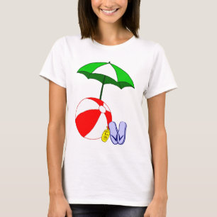 Beach Ball Pool Umbrella Tee