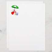 Beach Ball Pool Umbrella Template (Front/Back)