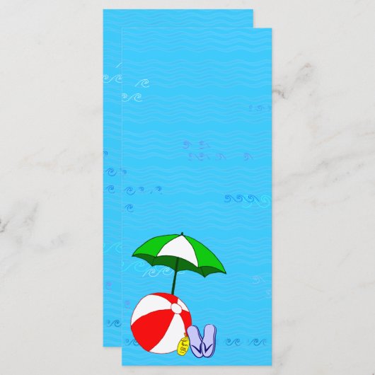 Beach Ball Pool Umbrella Template (Front/Back)