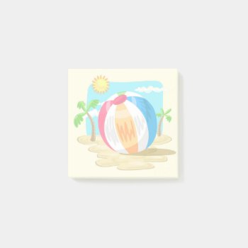 Beach Ball Post-it Notes by Zazzlemm_Cards at Zazzle