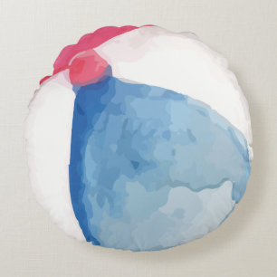 Beach Ball Round Pillow