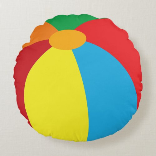 Beach Ball Throw Pillow