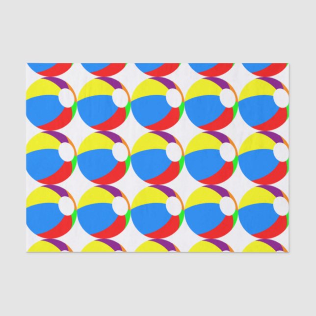 Beach Ball Tissue Paper (Front)