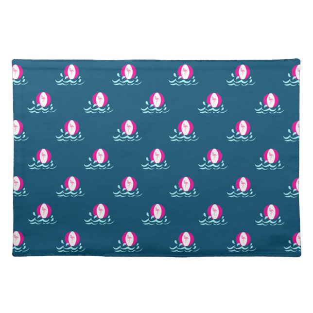 Beach Balls Cloth Placemat (Front)