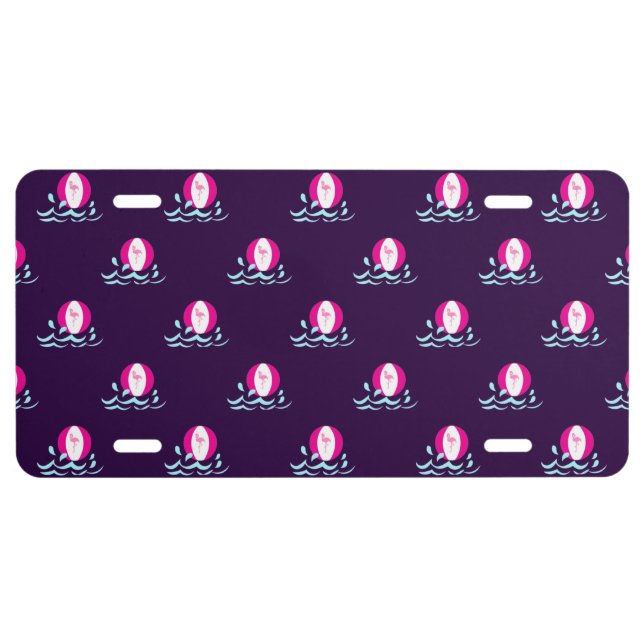 Beach Balls License Plate (Front)