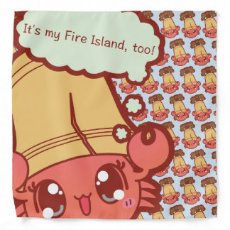Beach Bandana featuring Cutie Crab