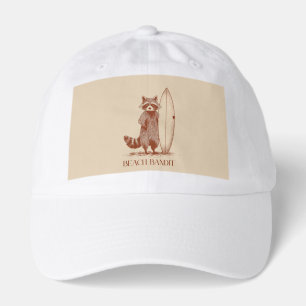 Beach Bandit Raccoon Surfer – Funny Vintage Hat