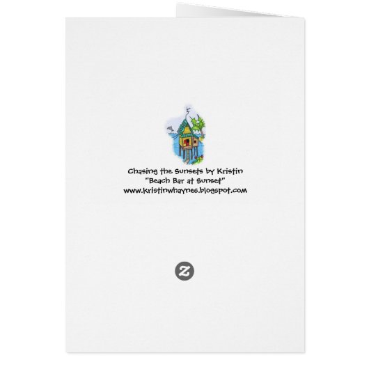 Beach Bar at Sunset (Back)