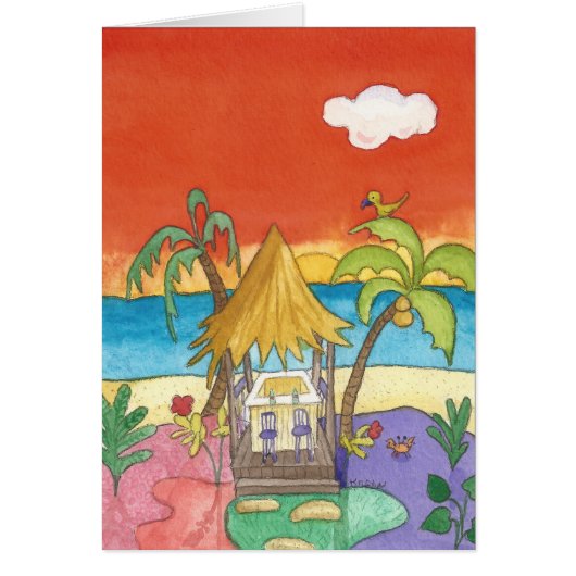 Beach Bar at Sunset (Front)