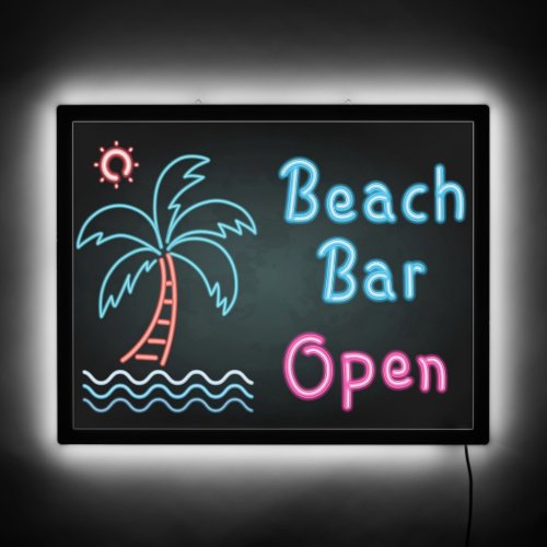 Beach Bar  LED Sign