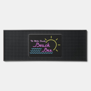 Beach Bar Tropical Neon Design Mat