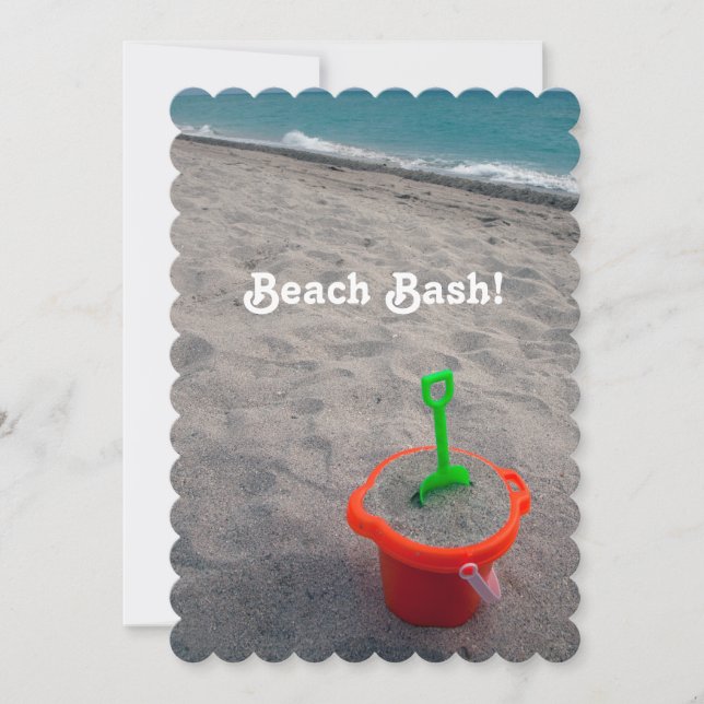 Beach Bash Invitation (Front)