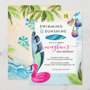 Beach Bash   Summer Party Invitation