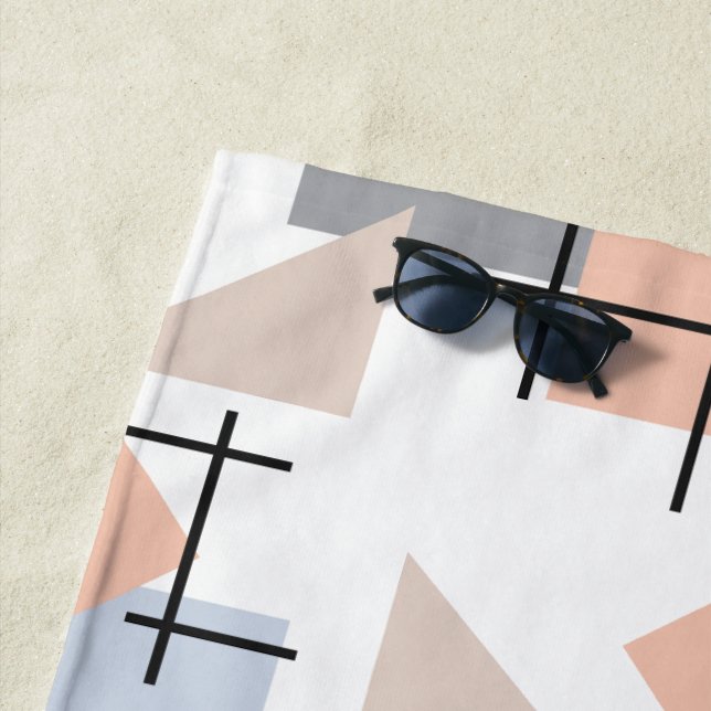 Beach Bauhaus  Towel (In Situ)