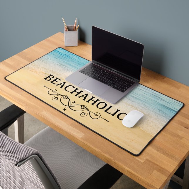 Beach Beachaholic Desk Mat (Office 2)