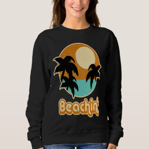 Beach Beaching with Sunset Palm Beach Holiday Sweatshirt