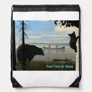Beach Bears Drawstring Bag