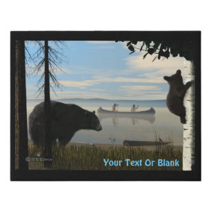 Beach Bears Faux Canvas Print