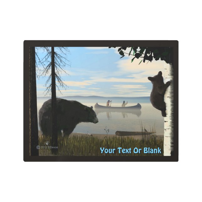Beach Bears Metal Print (Front)