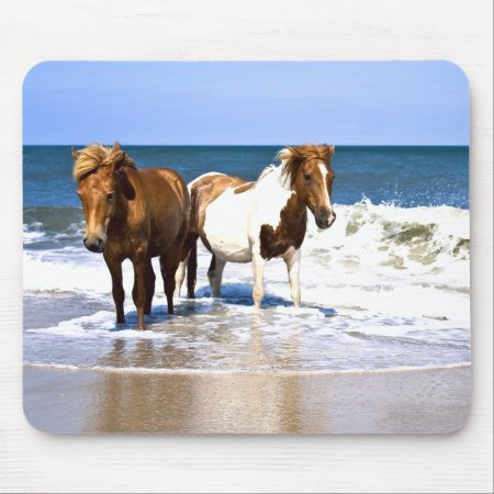Beach Beauties Horses Mouse Pad