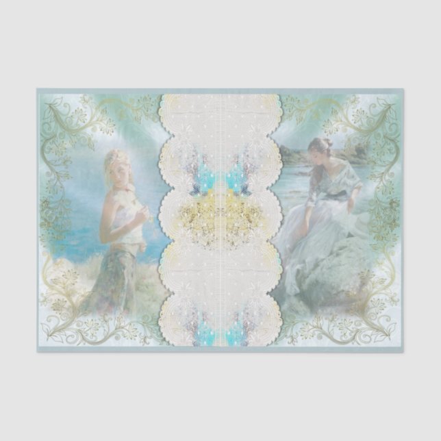 Beach Beauty Design Series 6 Tissue Paper (Front)