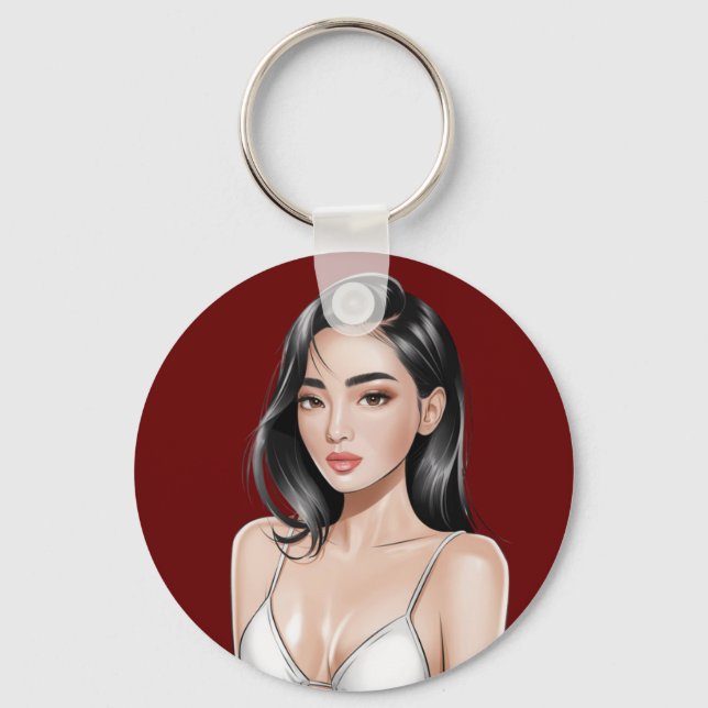 Beach Beauty Keychain (Front)