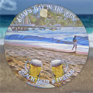 Beach, Beer, & Friends 786 Beach Towel