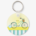 Beach Bicycle Keychain