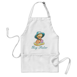 Beach Big Sister Adult Apron