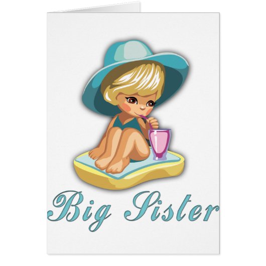 Beach Big Sister Cards (Front)