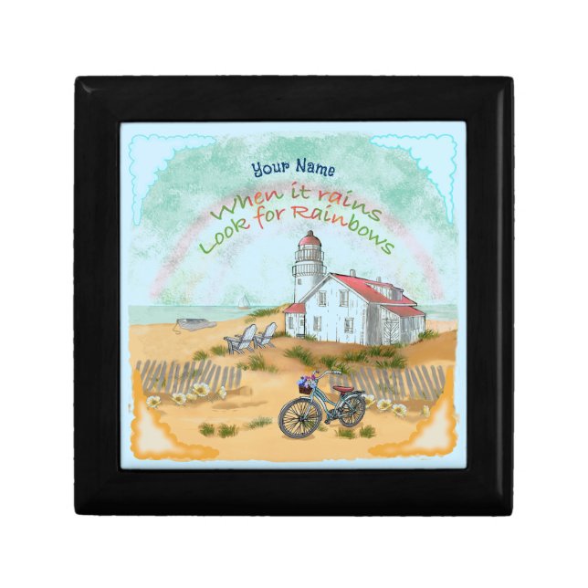 Beach Bike Lighthouse  Gift Box (Front)