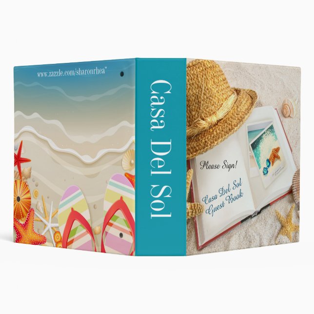 Beach Binder - Guest Book - Notebook (Background)