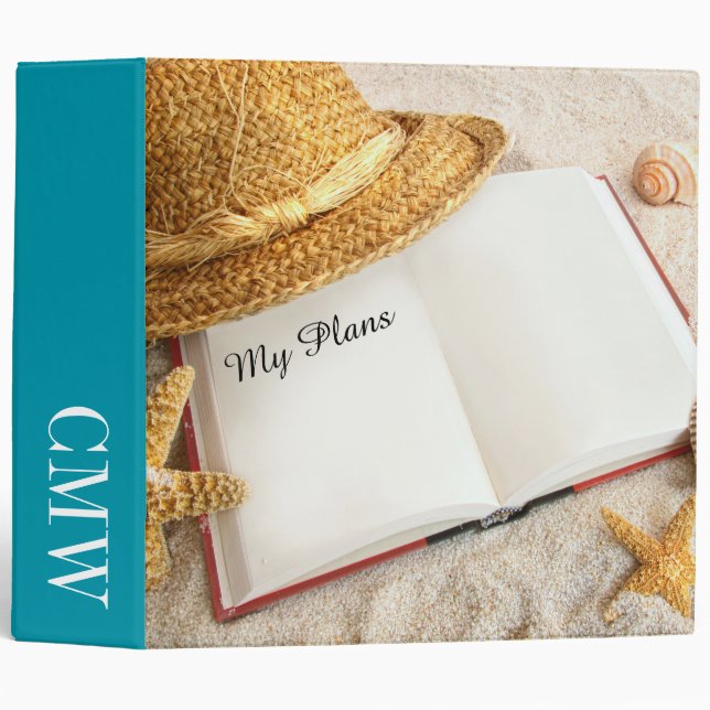 Beach Binder Notebook (Front/Spine)