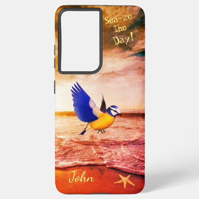  Beach Bird Sea  Samsung Galaxy Case (Back)