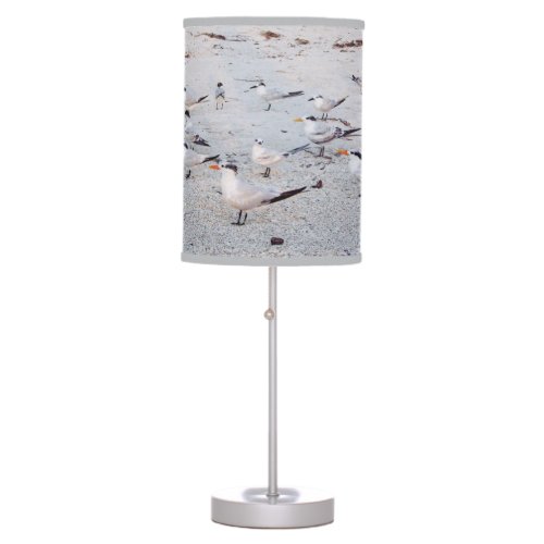 Beach Birds Table Lamp