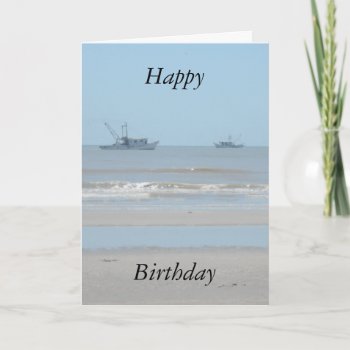 Beach Birthday Card by Lilleaf at Zazzle
