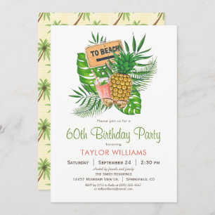 Beach Birthday Party Invitation