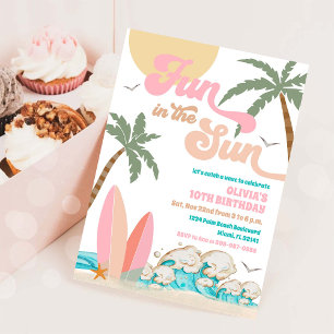 Beach Birthday Party Invitation