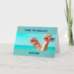 ***BEACH BIRTHDAY WISHES** SISTER CARD<br><div class="desc">thank you for stopping by one of my eight stores</div>